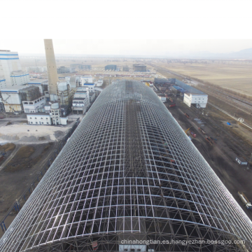 Gran amplio espacio de acero marco arco de carbón de carbón almacenamiento de carbón para planta de energía